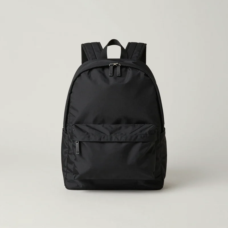 Black backpack, illustration of this kind of item