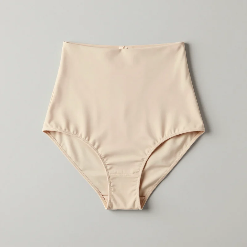 High waist full coverage bikini bottoms, illustration of this kind of item
