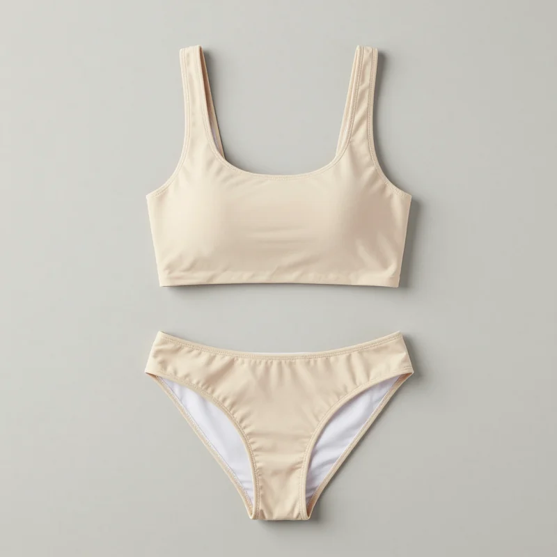 Square neck bikini top, illustration of this kind of item