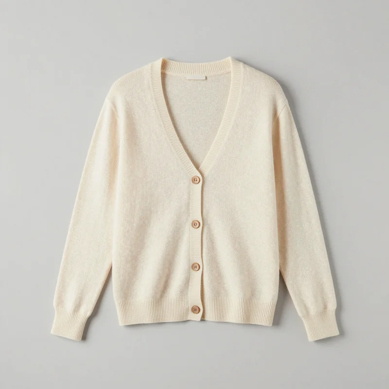 Red cardigan, illustration of this kind of item