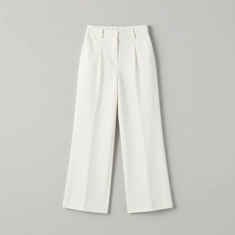 White wide leg cover up pants, illustration of this kind of item