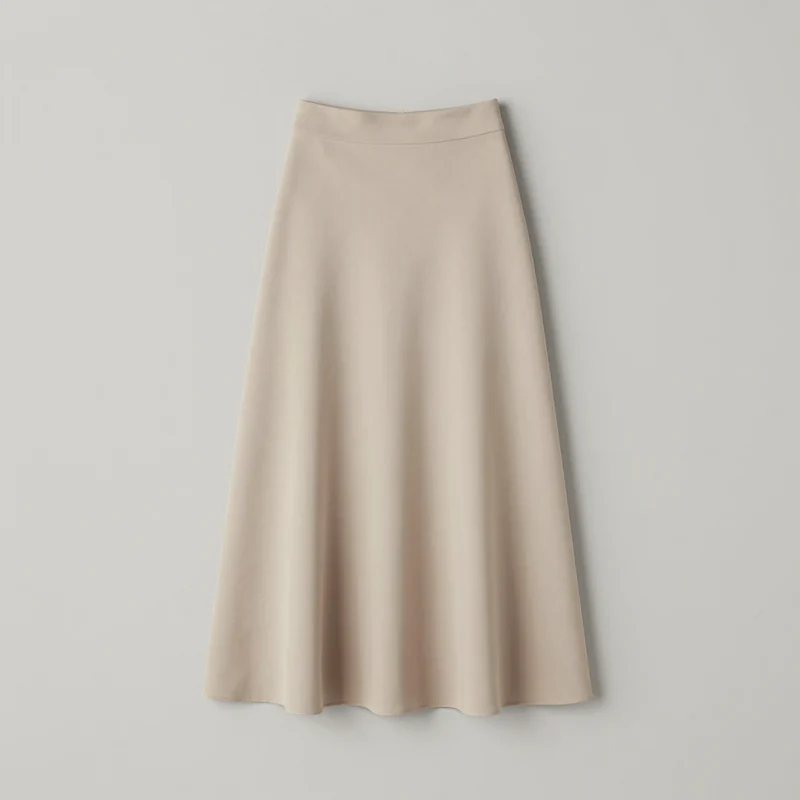 Pleated midi skirt, illustration of this kind of item