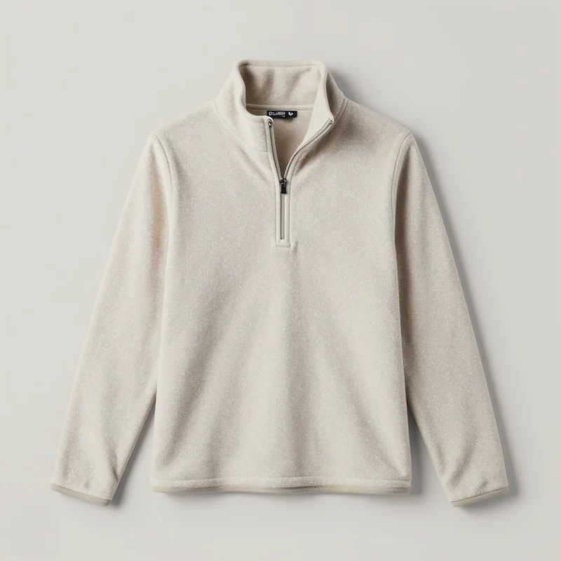 Quarter zip fleece, illustration of this kind of item