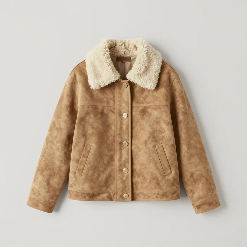 Shearling-collar jacket, illustration of this kind of item