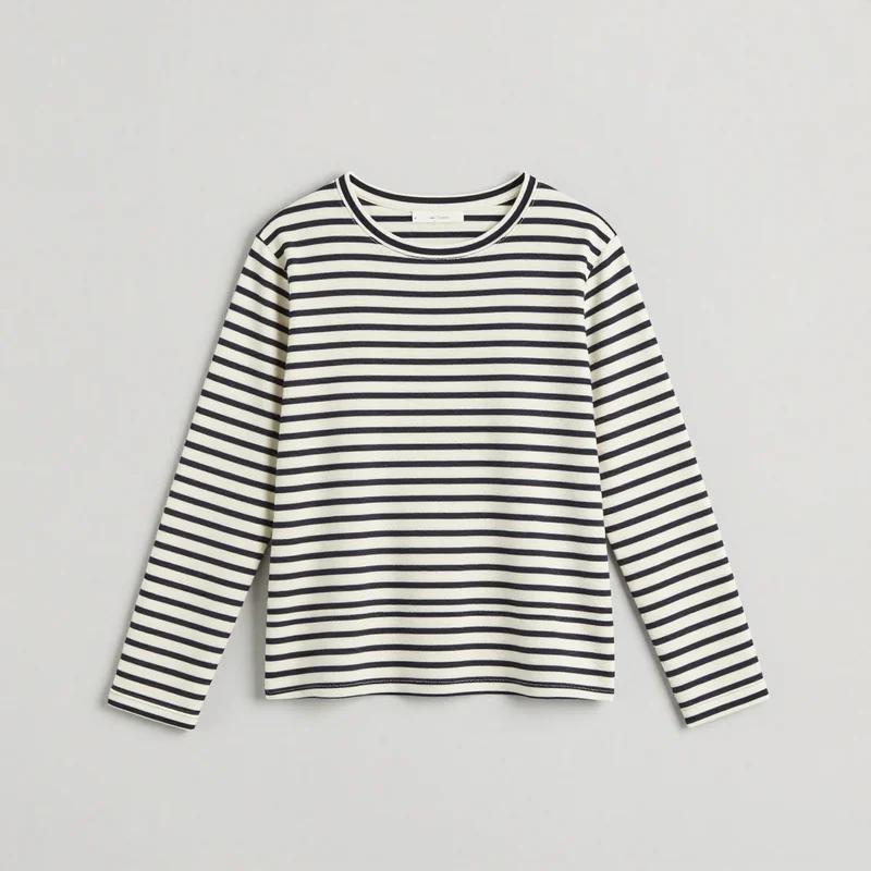 Striped long-sleeve top, illustration of this kind of item