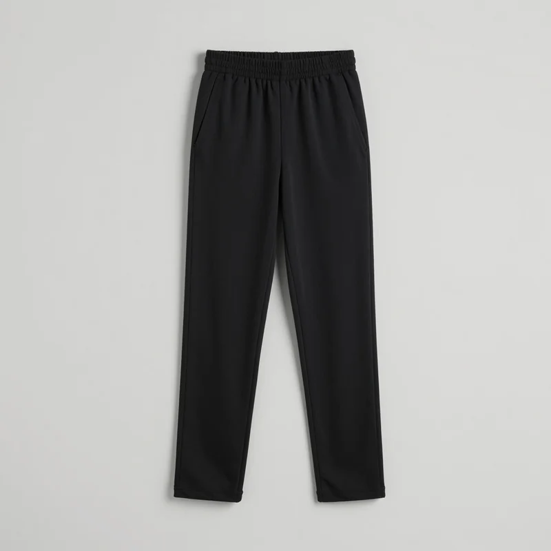Black track pants, illustration of this kind of item