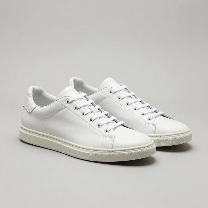 White sneakers, illustration of this kind of item